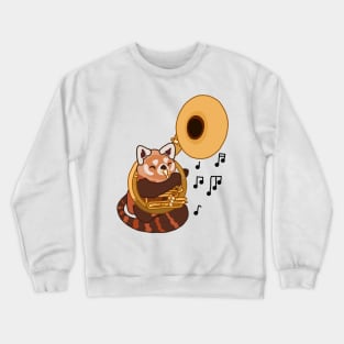 Sousaphone Red Panda Crewneck Sweatshirt